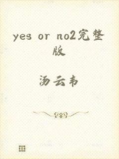 yes or no2完整版